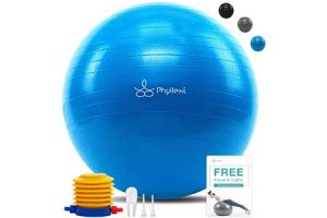 PHYLLEXI Exercise Ball Extra Thick Yoga Ball